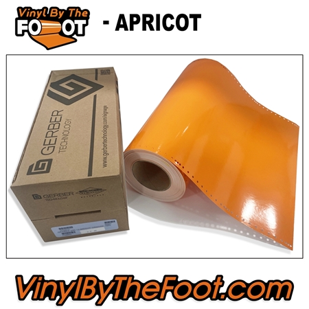 15" 3M/Gerber 220 Series Vinyl - Apricot gerber, 3m, scotchcal, 220 series, punched, vinyl by the foot, yard, roll, quality, envision, apricot