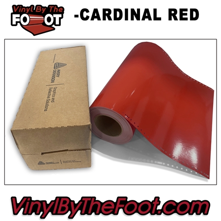 15" Avery A9 Series Vinyl - Cardinal Red avery, a9, high performance, series, punched, vinyl by the foot, yard, roll, quality, envision, cardinal red
