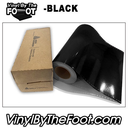 Avery A9 Series Vinyl - Black avery, A9, high performance series, punched, vinyl by the foot, yard, roll, quality, envision, black