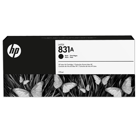 HP 831A (775ml) Latex Ink Cartridge - Black black, HP, 831A, latex ink, cartridge