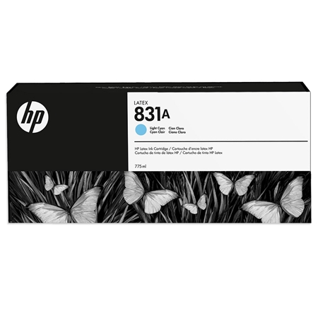 HP 831A (775ml) Latex Ink Cartridge - Light Cyan black, HP, 831A, latex ink, cartridge